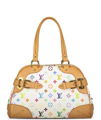 White Multicolour Monogram Murakami Claudia Bag Livraison rapide