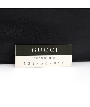 5338. Gucci Black Calfskin Drawstring Chain Tote la chaussure