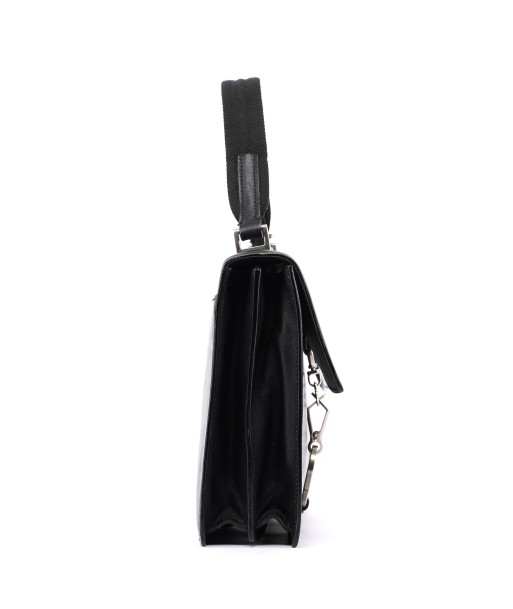 Prada Black Leather Top Handle Bag la livraison gratuite