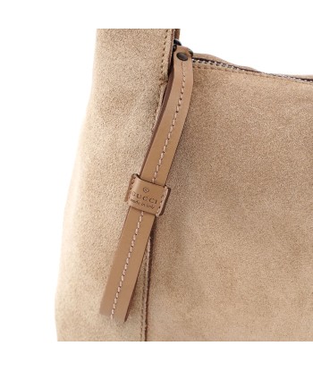 Gucci Beige Suede Shoulder Bag chez Cornerstreet bien 