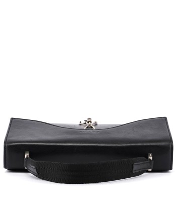 Prada Black Leather Top Handle Bag la livraison gratuite