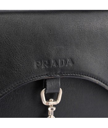 Prada Black Leather Top Handle Bag la livraison gratuite