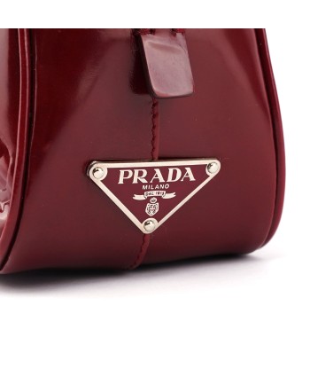 5347. Prada Red Patent Leather Stamped Tote Faites des économies