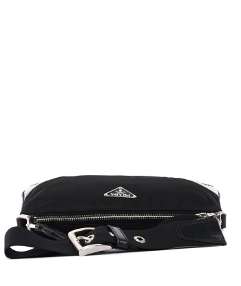 Prada Black Tessuto Leather Shoulder Bag une grave pollution 