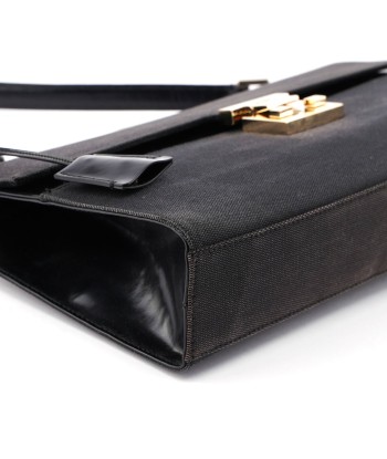 Gucci Black Canvas Keylock Shoulder Bag sur le site 