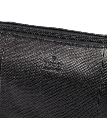 Gucci Black Lizard Embossed Boat plus qu'un jeu 