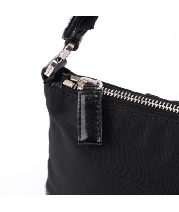 Prada Black Tessuto Leather Shoulder Bag une grave pollution 