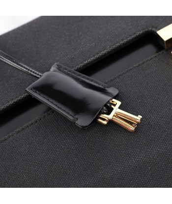 Gucci Black Canvas Keylock Shoulder Bag sur le site 