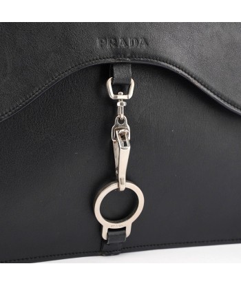 Prada Black Leather Top Handle Bag la livraison gratuite