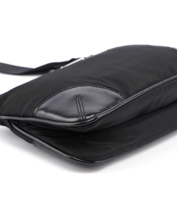 Prada Black Tessuto Leather Shoulder Bag une grave pollution 