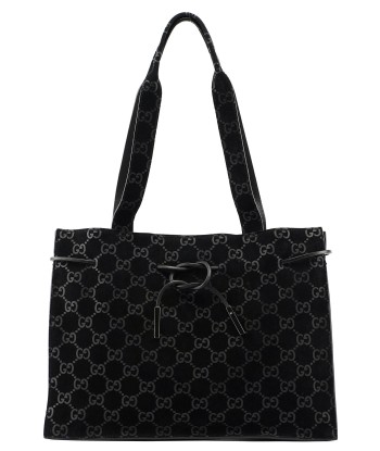 Gucci Black Suede GG Tote Dans la société mordern