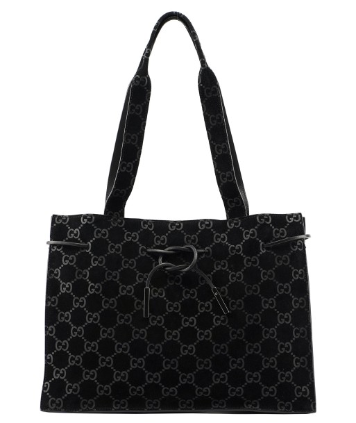 Gucci Black Suede GG Tote Dans la société mordern