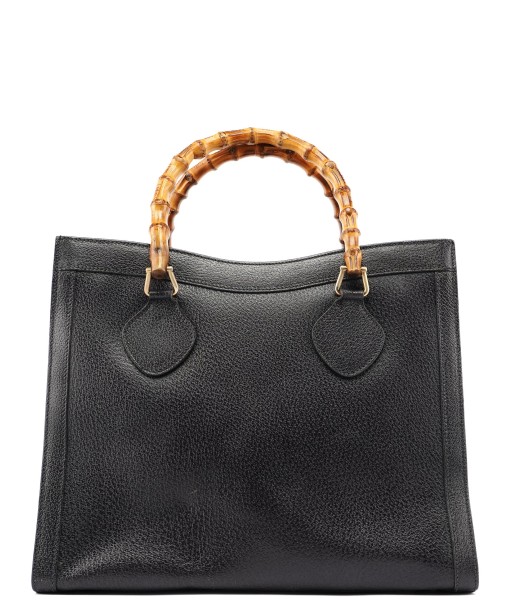 Gucci Black Leather Bamboo Tote l'achat 