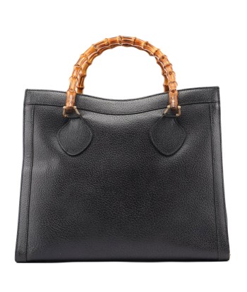 Gucci Black Leather Bamboo Tote l'achat 