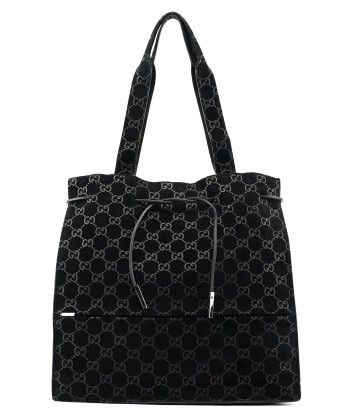 Gucci Black Suede GG tote chez Cornerstreet bien 