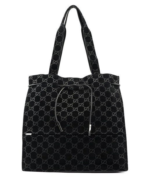 Gucci Black Suede GG tote chez Cornerstreet bien 