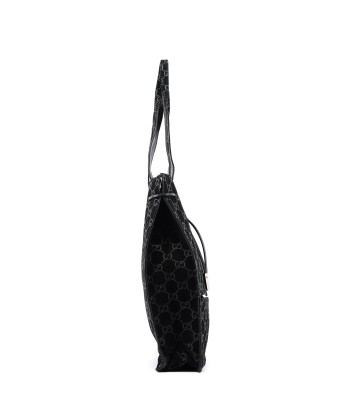 Gucci Black Suede GG tote chez Cornerstreet bien 