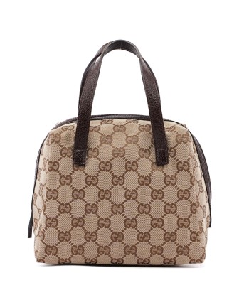 Gucci Beige GG Mini Bowling Bag pas chere