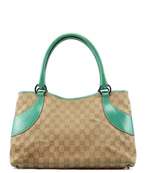 Gucci Beige Turquoise GG Tote Bag Les magasins à Paris