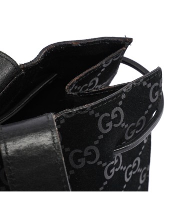 Gucci Black Suede GG tote chez Cornerstreet bien 