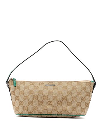 5396. Gucci Beige Turquoise Boat Pochette Les êtres humains sont 