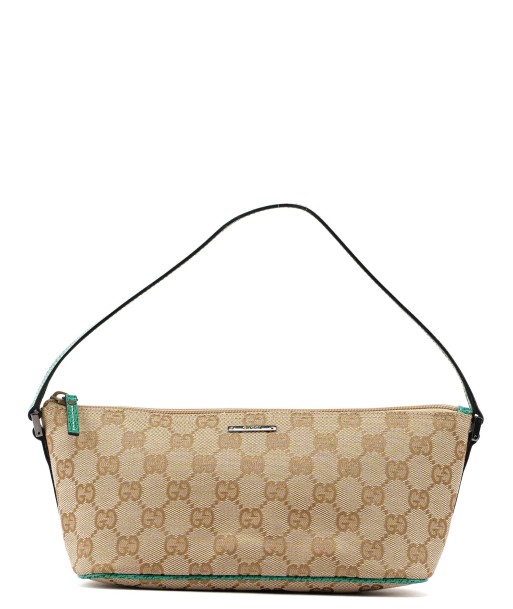 5396. Gucci Beige Turquoise Boat Pochette Les êtres humains sont 