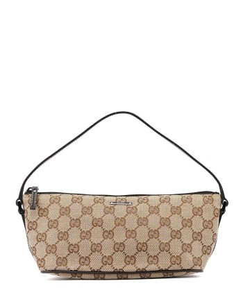 Gucci Beige Brown Boat Pochette pas cher 