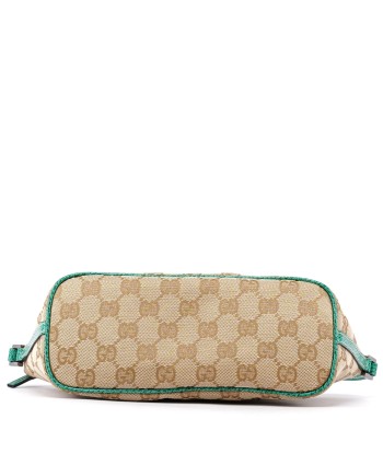 5396. Gucci Beige Turquoise Boat Pochette Les êtres humains sont 