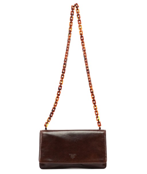 Prada Brown Leather Chain Comparez plus de prix