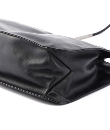 Black Leather Shoulder Bag prix