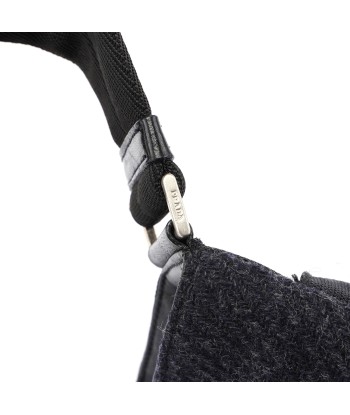 Anthracite Fur Wool Shoulder Bag Comparez plus de prix