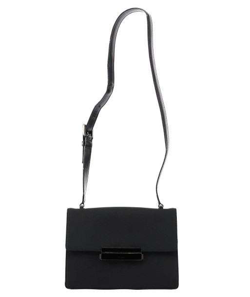 Black Nylon Buckle Shoulder Bag chez Cornerstreet bien 