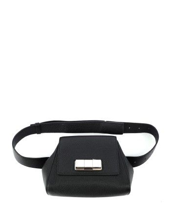 Black Leather Buckle Waist Bag by Daniel Lee shop