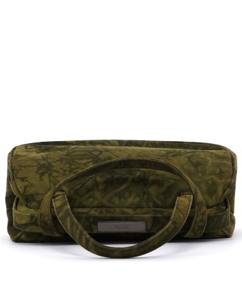 Green Tie Dye Suede Clutch Bag la livraison gratuite