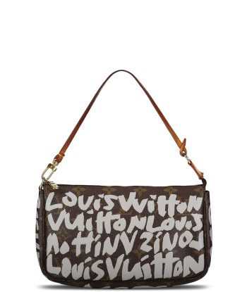 Stephen Sprouse Grey Graffiti Pochette pas cheres