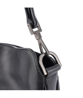 Black Leather Bamboo Shoulder Bag store