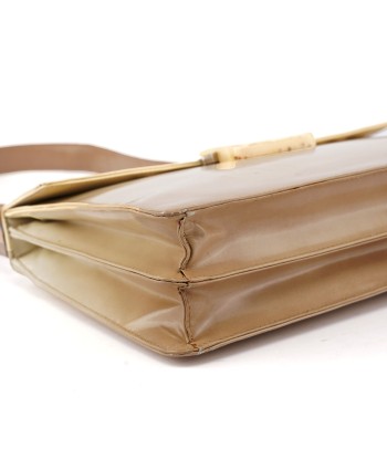 Beige Spazzolato Buckle Shoulder Bag Découvrez la collection