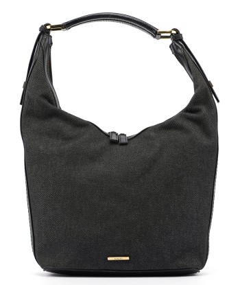 Anthracite Denim V Hobo Bag Fin de série