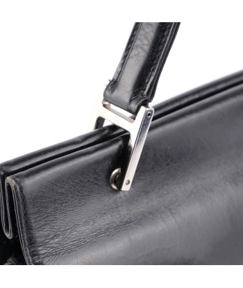 Black Leather Square G Bag shop