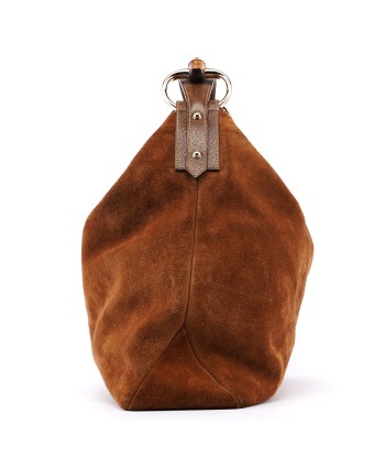 Light Brown Suede Horsebit Hobo meilleur choix