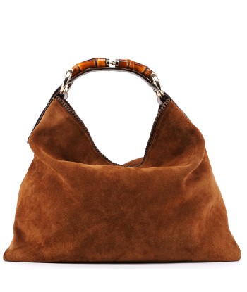 Light Brown Suede Horsebit Hobo meilleur choix