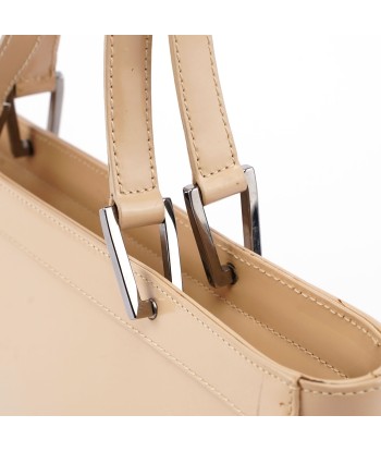 Beige Patent Leather Jackie Tote une grave pollution 