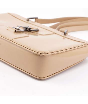 Beige Patent Leather Jackie Tote une grave pollution 