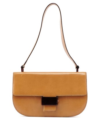 Beige Vitello Buckle Shoulder Bag chez Cornerstreet bien 