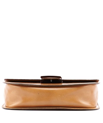 Beige Vitello Buckle Shoulder Bag chez Cornerstreet bien 