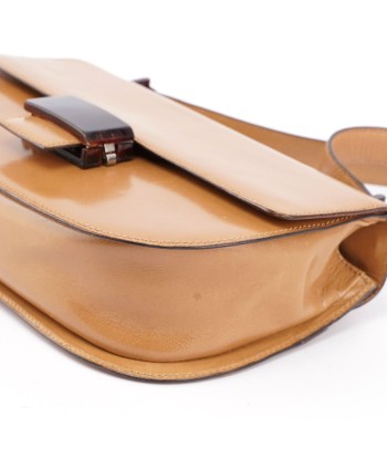 Beige Vitello Buckle Shoulder Bag chez Cornerstreet bien 