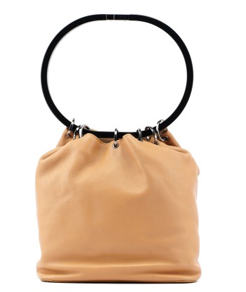 Beige Leather Ring Bag JUSQU'A -70%! 