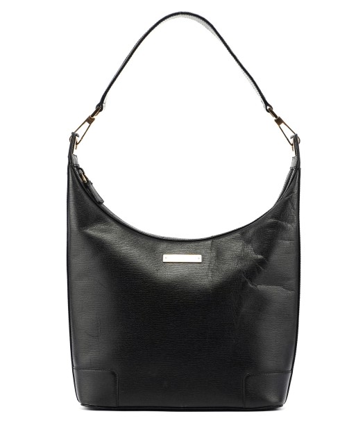 Black Leather Shoulder Bag Plaque Par le système avancé 