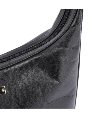 Black Leather Shoulder Bag Plaque Par le système avancé 