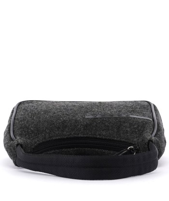 Anthracite Wool Mini Hobo Bag en ligne des produits 